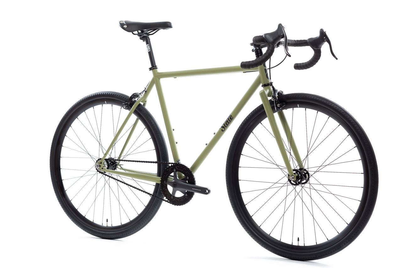 4130 - Matte Olive – (Fixed Gear / Single-Speed) - Cycleson